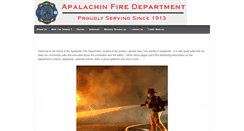 Desktop Screenshot of apalachinfd.com