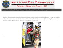 Tablet Screenshot of apalachinfd.com